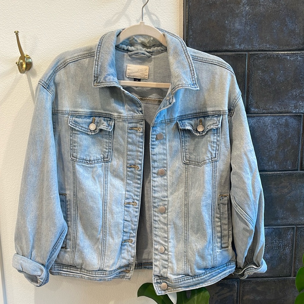 Oversized denim jacket